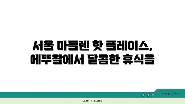 서울 마들렌 핫 플레이스: 에뚜왈 가로수길 디저트 맛집 발견