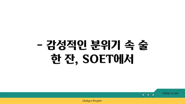 왕십리 술집 핫플레이스 SOET 소엣 한양대술집: 분위기 맛집