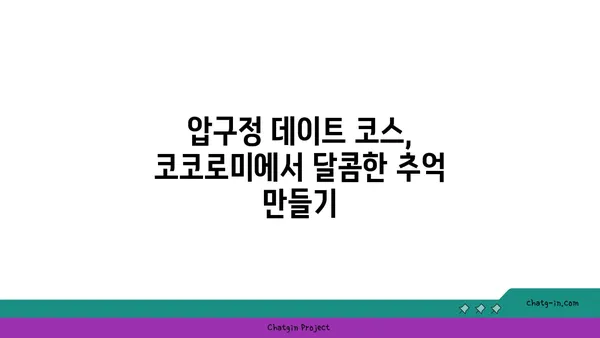 압구정 맛집 디저트: 코코로미 핫플레이스