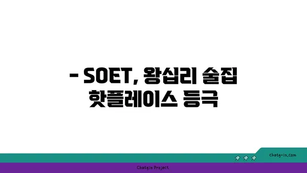 왕십리 술집 핫플레이스 SOET 소엣 한양대술집: 분위기 맛집