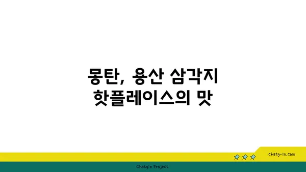 용산 삼각지 핫플레이스 몽탄에서 절묘한 맛집 탐방