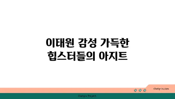 이태원 핫플레이스 카무플라주: 녹사평역 맛집