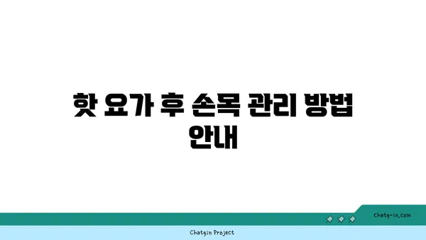 손목 관절 건강을 위한 핫 요가 루틴