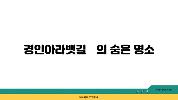 경인아라뱃길의 아름다운 자전거 루트 탐험