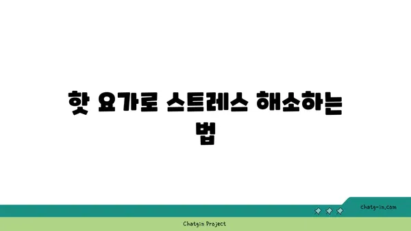 핫 요가의 장점과 주의해야 할 점
