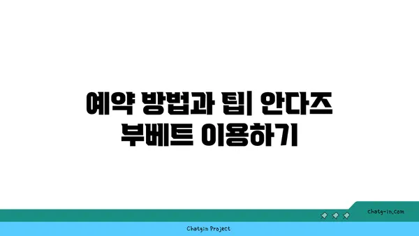 압구정 핫플레이스, 안다즈 부베트 예약