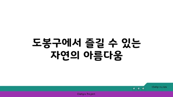 도봉구서울 핫플레이스 TOP10