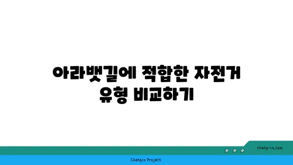 아라뱃길 자전거 라이딩을 위한 전문가 추천 자전거