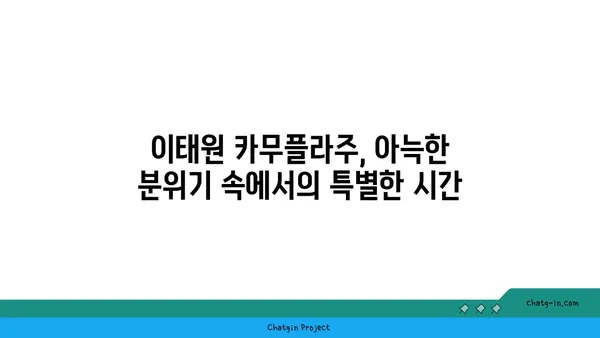 이태원 녹사평역의 맛있는 카페, 카무플라주
