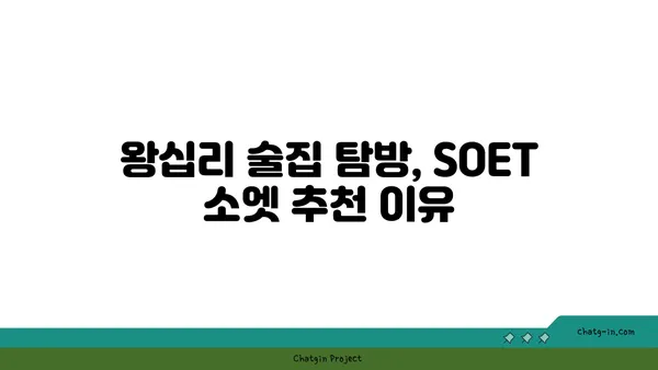 왕십리 술집 핫플레이스: SOET 소엣
