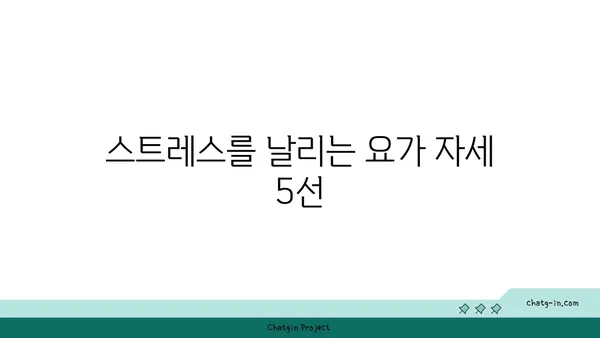 30대 직장인을 위한 스트레스 해소 요가