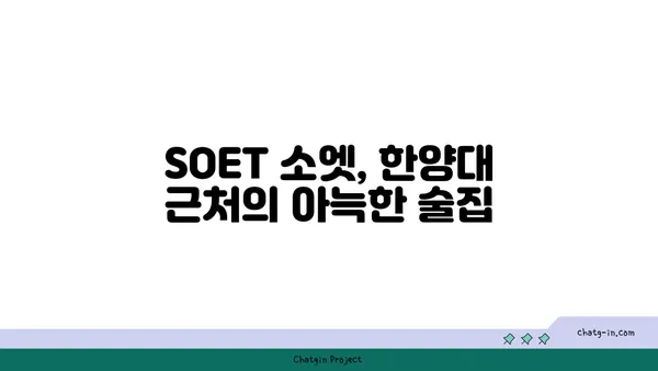 한양대술집 핫플레이스: [왕십리술집] SOET 소엣의 분위기 있는 술집