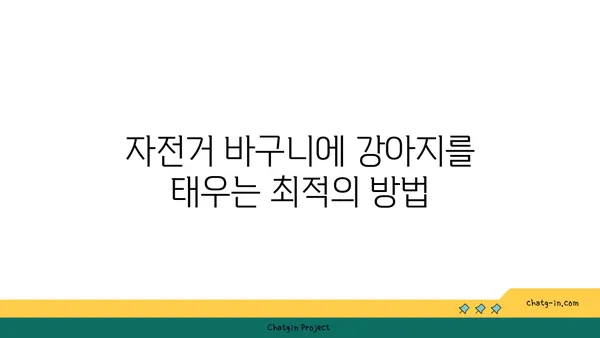 털복숭이도 함께! 강아지를 자전거 바구니에 태워 아라뱃길 라이딩