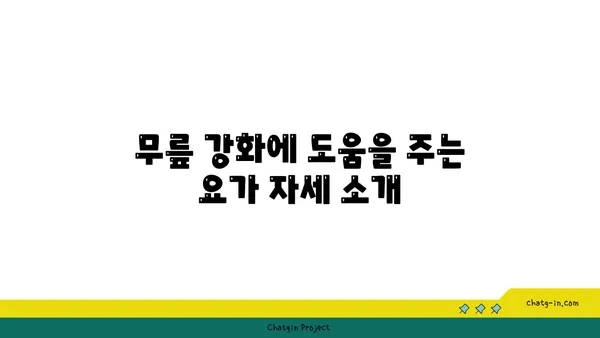 무릎 건강을 위한 요가 명상법 가이드