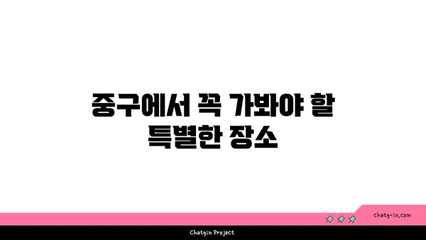 중구의 맛집을 돌아보는 탐방기: 21곳의 숨은 보석