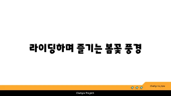 아라뱃길과 청계천 매화: 봄 라이딩의 매력