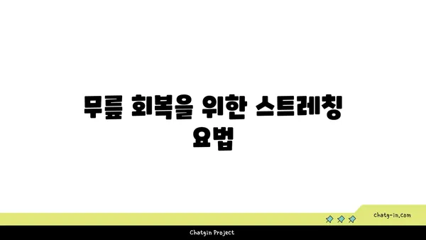무릎 재활을 위한 아이엔가 요가 도구 사용법