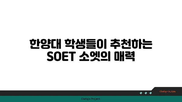 분위기 술집 핫플레이스, SOET 소엣 한양대술집