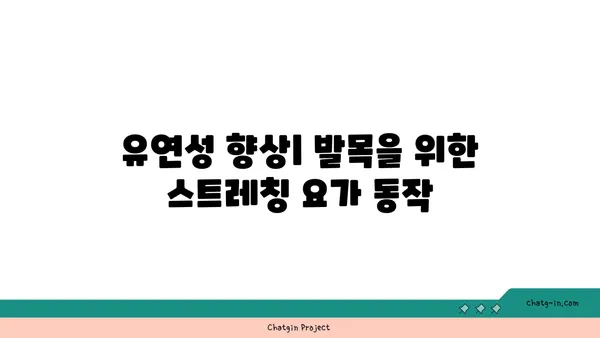 발목 통증 예방을 위한 아이엔가 요가 동작