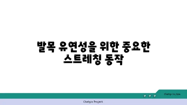발목 유연성을 높이는 빈야사 요가 루틴