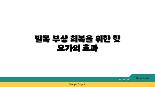 발목 부상 회복을 위한 핫 요가 스트레칭