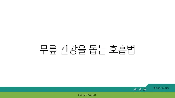 무릎 건강을 위한 요가 스트레칭법