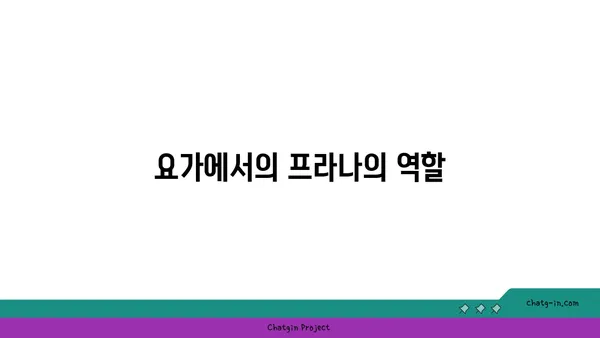 호흡과 요가: 프라나야마의 이해