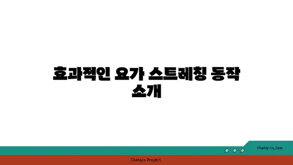 무릎 통증 예방 요가 스트레칭 루틴