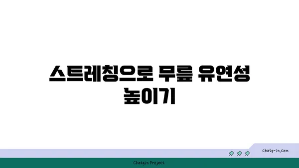 무릎 통증 예방 요가 스트레칭