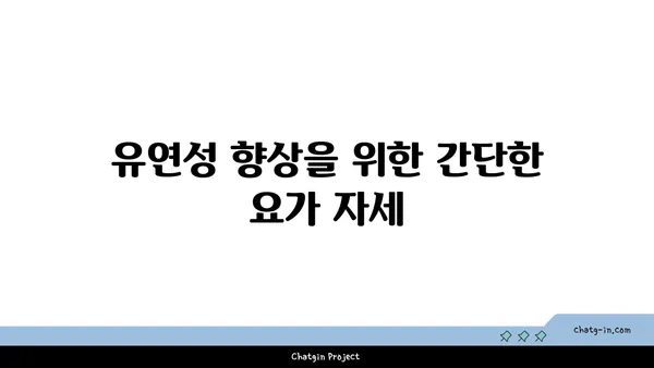 노년층의 일상 운동으로 적합한 요가 동작