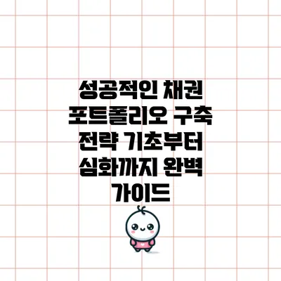 성공적인 채권 포트폴리오 구축 전략: 기초부터 심화까지 완벽 가이드