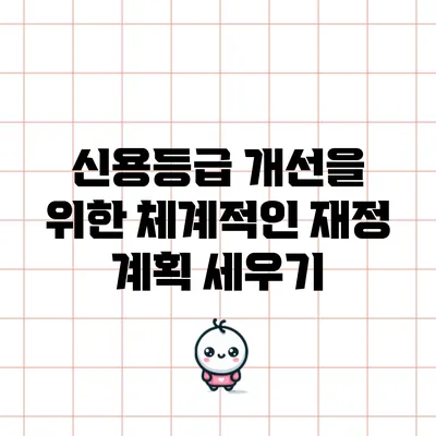 신용등급 개선을 위한 체계적인 재정 계획 세우기
