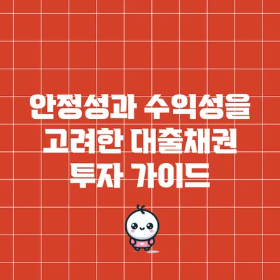 안정성과 수익성을 고려한 대출채권 투자 가이드