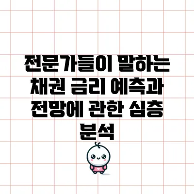 전문가들이 말하는 채권 금리 예측과 전망에 관한 심층 분석