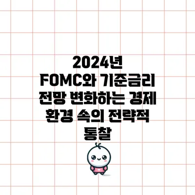 2024년 FOMC와 기준금리 전망: 변화하는 경제 환경 속의 전략적 통찰
