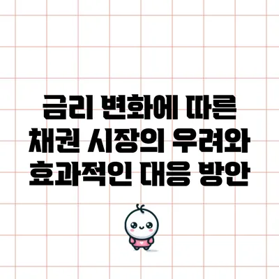 금리 변화에 따른 채권 시장의 우려와 효과적인 대응 방안