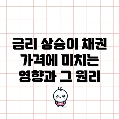 금리 상승이 채권 가격에 미치는 영향과 그 원리