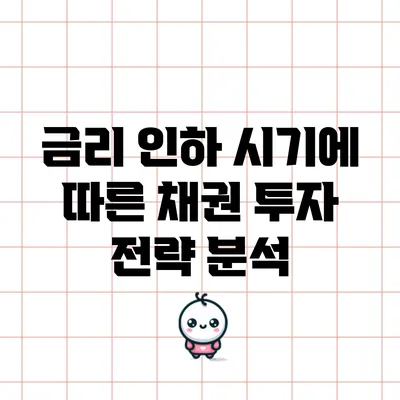 금리 인하 시기에 따른 채권 투자 전략 분석
