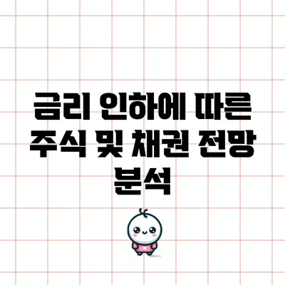 금리 인하에 따른 주식 및 채권 전망 분석