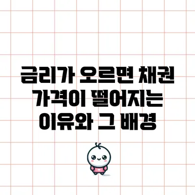 금리가 오르면 채권 가격이 떨어지는 이유와 그 배경