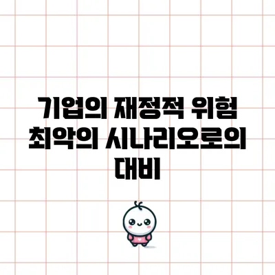 기업의 재정적 위험: 최악의 시나리오로의 대비