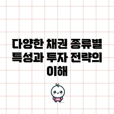 다양한 채권 종류별 특성과 투자 전략의 이해