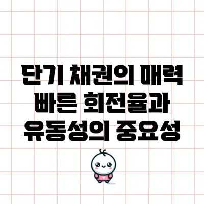 단기 채권의 매력: 빠른 회전율과 유동성의 중요성