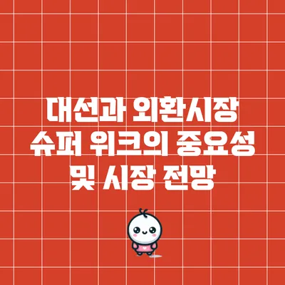 대선과 외환시장: 슈퍼 위크의 중요성 및 시장 전망