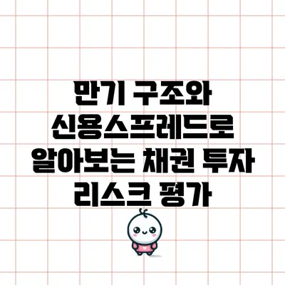 만기 구조와 신용스프레드로 알아보는 채권 투자 리스크 평가
