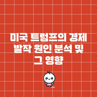 미국 트럼프의 경제 발작 원인 분석 및 그 영향