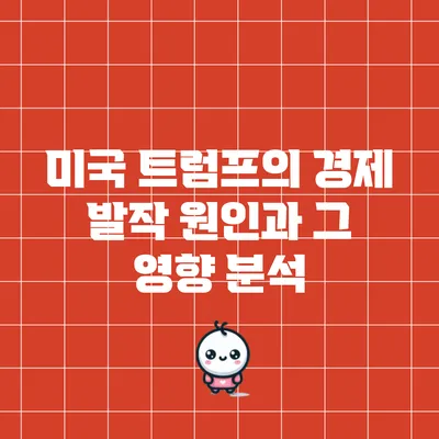 미국 트럼프의 경제 발작 원인과 그 영향 분석