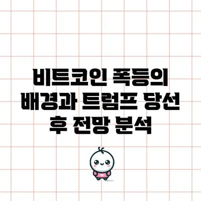 비트코인 폭등의 배경과 트럼프 당선 후 전망 분석