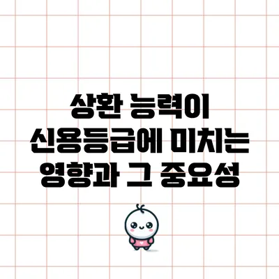상환 능력이 신용등급에 미치는 영향과 그 중요성