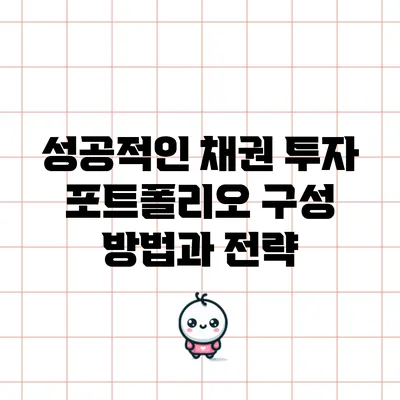 성공적인 채권 투자 포트폴리오 구성 방법과 전략